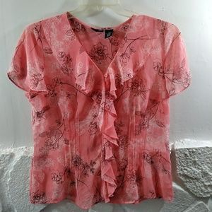 🔵East 5th Sheer Top Sz 14